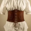 Borea Celtic Corset Belt in genuine leather and elastic band. by TheIronRing steampunk buy now online