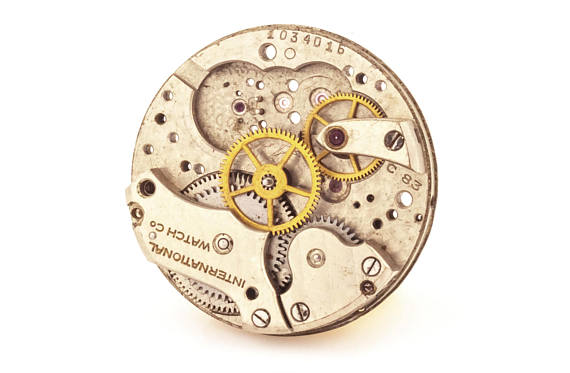Vintage IWC Schaffhausen Movement Cal 83 Wrist Watch Parts Repair Restoration International Watch Co by VintageMessage steampunk buy now online