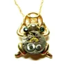 Steampunk jewelry gold colored green eyed frog "At the edge of the time", old clockwork, unique steam punk birthday gift, Christmas New Year by EmilySteampunk steampunk buy now online