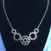 Gear Necklace, Steampunk Silver Gear Necklace, Steampunk Necklace by Sheilasattic steampunk buy now online