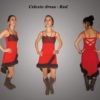 Celest dress - Red by DragonflyCrea steampunk buy now online