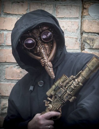 Plague Doctor Apocalypse steampunk techno phantom mascarade mask by Artcreativehands steampunk buy now online