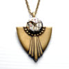 Steampunk Necklace ART DECO Steampunk Jewelry Vintage Style Necklace Antique Brass Victorian Steampunk Jewelry by Victorian Curiosities by VictorianCuriosities steampunk buy now online