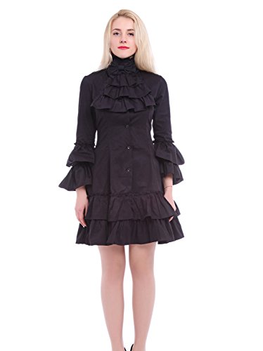 Women's Vintage Gothic Dresses Fancy Dress Black steampunk buy now online
