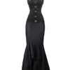 Burvogue Women's Gothic Steampunk Corset Halloween Dress Costume (XX-Large, P-00035) steampunk buy now online