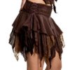 STEAMPUNK SKIRT, GYPSY MINISKIRT, GEKKO SKIRT, PIXIE SKIRT, FAIRY SKIRT (SMALL / MEDIUM - UK 8/10, BROWN) steampunk buy now online