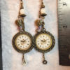 Antique Bronze Clock; Steampunk Inspired Earrings; SP125 by EarringsByEllen123 steampunk buy now online