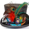 burning man playa,steampunk top hat,goa clothing,top hat,mad men cosplay,wasteland costume,cyberpunk,edm clothing,psytrance goa,fury road by FuturaHats steampunk buy now online