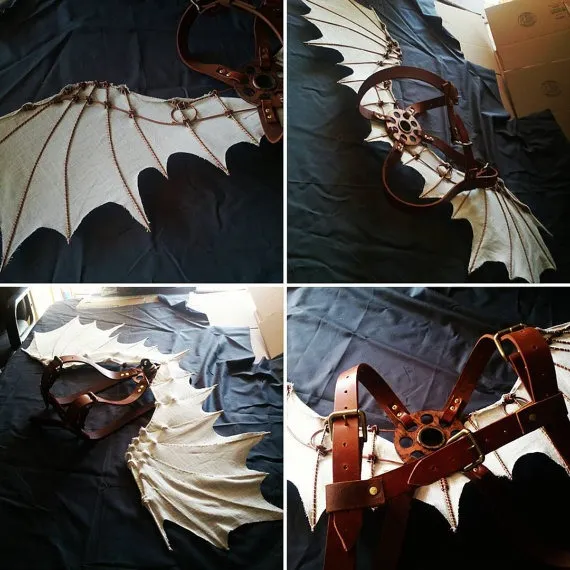 Da Vinci Ornithopter Wings Steampunk Costume Piece by WithencroftCo steampunk buy now online Da Vinci Ornithopter Wings Steampunk Costume Piece by WithencroftCo steampunk buy now online