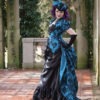 La Contessa - Gothic Steampunk Masquerade Ball Gown by auralynne steampunk buy now online