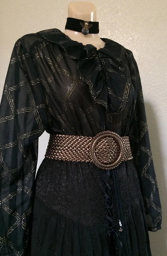 Medium/ Large Vintage Witch / Pirate / Fortune Teller Steampunk Halloween Costume - Medium by PassionFlowerVintage steampunk buy now online
