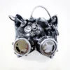 Metallic Steampunk Mask masquerade mask Gatto Party Goggle Cat face mask with Goggle by HigginsCreek steampunk buy now online