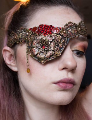 Pirate Eye Patch - Steampunk Mask - Halloween Costume - Masquerade Ball - Cosplay Armour - Metal Eye Wear - Festival Jewellery - Eye Armor by ArmaMedusa steampunk buy now online