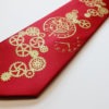 RokGear Necktie print - Steampunk tie design Mens Crimson and Gold by RokGear steampunk buy now online