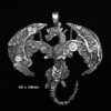 Steampunk Dragon Pendant (Silver) by AllNaturalArts steampunk buy now online