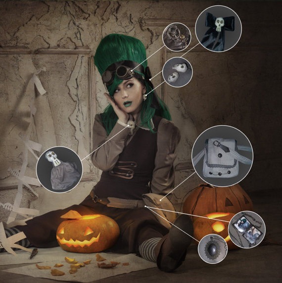 Steampunk Halloween Costume — Otto and Victoria — Cosplay Costume by AnnetVoronayaPhotos steampunk buy now online