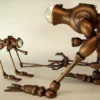 Steampunk Ocean Vehicle Copper Fish Walker Biped ExAqua Exploratory Machine Handmade Wood Sculpture Little Brother Smaller Version by buildersstudio steampunk buy now online Steampunk Ocean Vehicle Copper Fish Walker Biped ExAqua Exploratory Machine Handmade Wood Sculpture Little Brother Smaller Version by buildersstudio steampunk buy now online