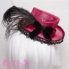 Top Hat 'Downton Lady' Burgundy & Black. Half size, Neo-Victorian, Steampunk, Cocktail Hat, Wedding, dress, races, mini, fancy, goth, lolita by Cherryfox steampunk buy now online Top Hat 'Downton Lady' Burgundy & Black. Half size, Neo-Victorian, Steampunk, Cocktail Hat, Wedding, dress, races, mini, fancy, goth, lolita by Cherryfox steampunk buy now online