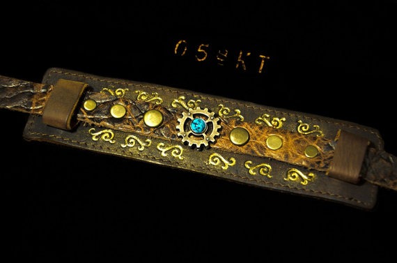 TURQUOISE - Custom Steampunk Lens Cuff by CameraPunk steampunk buy now online