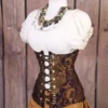 Waist 25-27 Purple and Gold Medallion Torian Corset-New Improved Pattern by damselinthisdress steampunk buy now online