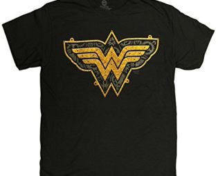 DC Comics Steampunk Wonder Woman Logo Men's T-Shirt (Small) steampunk buy now online