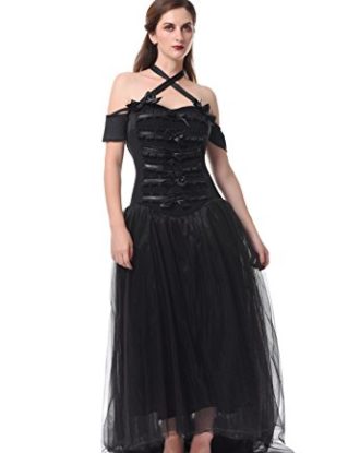 Womens Gothic Steampunk Fancy Dresses Halloween Party Cosplay Costume (UK 18, GC318A-NI) steampunk buy now online