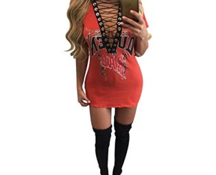 Xizi Steampunk Corset Bustier Gothic Lingerie Clubwear Sexy Cross Bandage Plunge V Neck Punk Crop Top Dress Red M steampunk buy now online