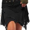 STEAMPUNK SKIRT, PSYTRANCE MINISKIRT, GEKKO SKIRT, PIXIE SKIRT (BLACK) steampunk buy now online