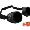CyberloxShop® Cyber Goggles Ultra Black Steam Punk Rave Goth - Includes FREE set of Exclusive CyberloxShop® Lense Design Inserts steampunk buy now online