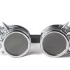 ZAIQUN Retro Vintage Victorian Steampunk Goggles Glasses Welding Cyber Punk Gothic Cosplay (Sliver) steampunk buy now online