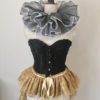 Black and ivory neck ruff. by talulahblue steampunk buy now online