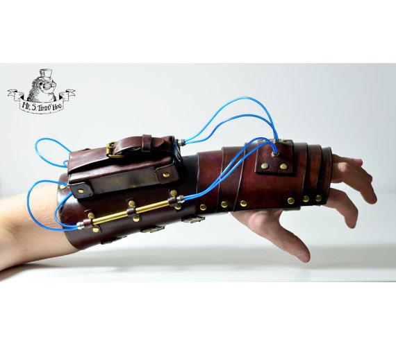 Glowing steampunk bracer No.II by TimmyHog steampunk buy now online