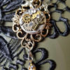 Gold & Pearl Steampunk Pendant by SteamEmpressDesign steampunk buy now online