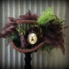 Mini Top Hat, Octopus Steampunk Mini Top Hat, Alice in Wonderland Hat, Mad Hatter Hat, Olive Green STripe Hat, Kraken Hat, Ridging hat by ChikiBird steampunk buy now online Mini Top Hat, Octopus Steampunk Mini Top Hat, Alice in Wonderland Hat, Mad Hatter Hat, Olive Green STripe Hat, Kraken Hat, Ridging hat by ChikiBird steampunk buy now online