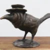 Plague Doctor Bird - brass sculpture, antique brown patina, plague doctor, whimsical bird, Venetian mask by KJBishopArt steampunk buy now online Plague Doctor Bird - brass sculpture, antique brown patina, plague doctor, whimsical bird, Venetian mask by KJBishopArt steampunk buy now online