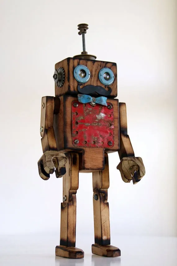 Wooden Robot by VintageRobotics steampunk buy now online