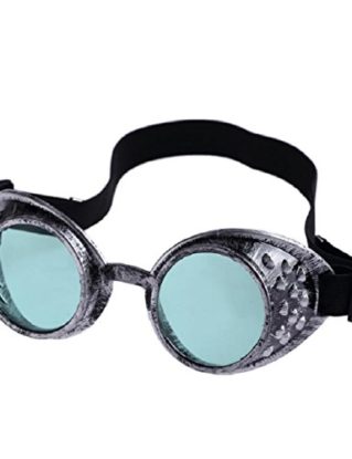 Malloom® Vintage Style Steampunk Goggles Welding Punk Glasses Cosplay (Green) steampunk buy now online
