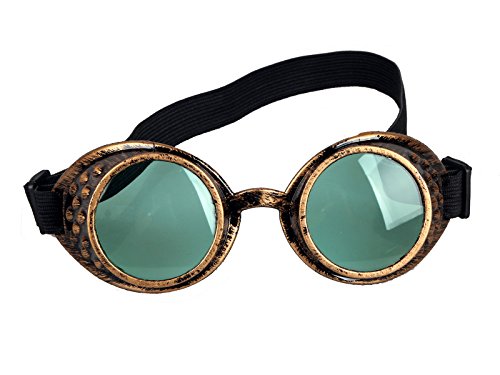 LYZ Vintage Style Steampunk Goggles Welding Punk Glasses Cosplay Ideal for Cosplay and Fancy Dress Costumes steampunk buy now online
