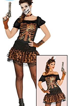 Retro woman skeleton steampunk costume size L steampunk buy now online