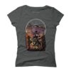 Steampunk Lady Women's Medium Anthracite Graphic T-Shirt - Design By Humans steampunk buy now online