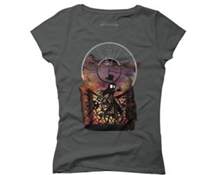 Steampunk Lady Women's Medium Anthracite Graphic T-Shirt - Design By Humans steampunk buy now online