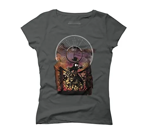 Steampunk Lady Women's Medium Anthracite Graphic T-Shirt - Design By Humans steampunk buy now online
