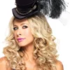 Womens Deluxe SteamPunk Mini Top Hat Fascinator steampunk buy now online