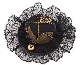 GRACEART Steampunk Gear Lace Mini Top Hat steampunk buy now online