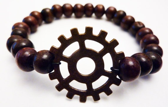 Commander Lexa headpiece Wooden Bracelet by ViolentFaery steampunk buy now online