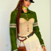Cropped Steampunk jacket, Moss Green short jacket by RomanyRapture steampunk buy now online