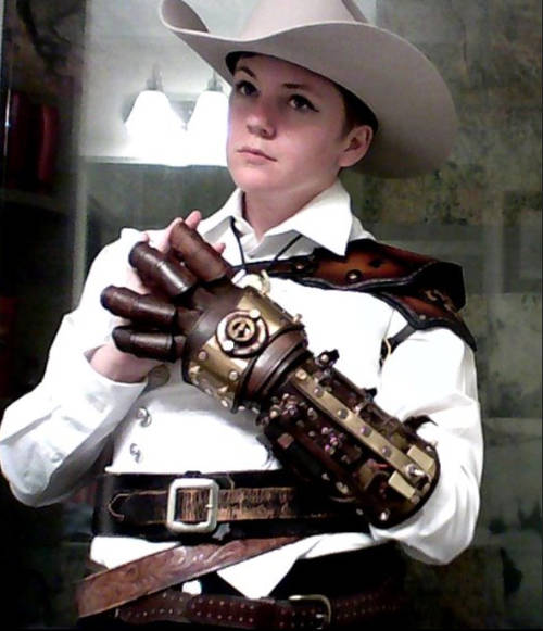 Custom gauntlet by deadlance steampunk buy now online