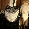 CUSTOM MADE Virginia - Ivory and Black wedding gown with steel boned corset by BoundByObsession steampunk buy now online