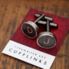 Custom set of vintage typewriter-key cufflinks - CHOOSE YOUR OWN letters/numbers/symbols by Shelbyville steampunk buy now online
