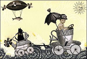 Emmet &amp; Otis Go For A Ride steampunk buy now online